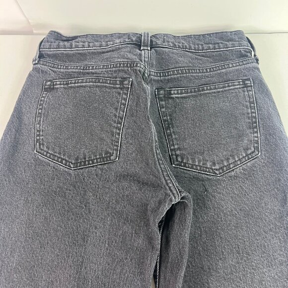 Abercrombie Fitch Jeans Women's 28x30* Low Rise Baggy Black Faded Denim Tag 25R - Picture 10 of 16